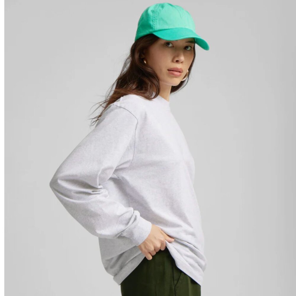 Colorful Standard Oversized Organic Ls T-shirt in Soft Lavender - Picture 2 of 8
